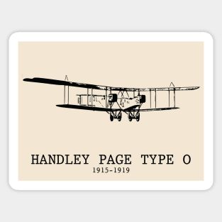 Handley Page Type O World War I British Bomber Sticker
